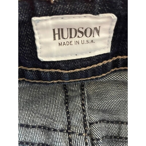 Hudson Jeans Dark Wash Boot Cut Style WM170DHA Color Bro Size 28 - Picture 8 of 11